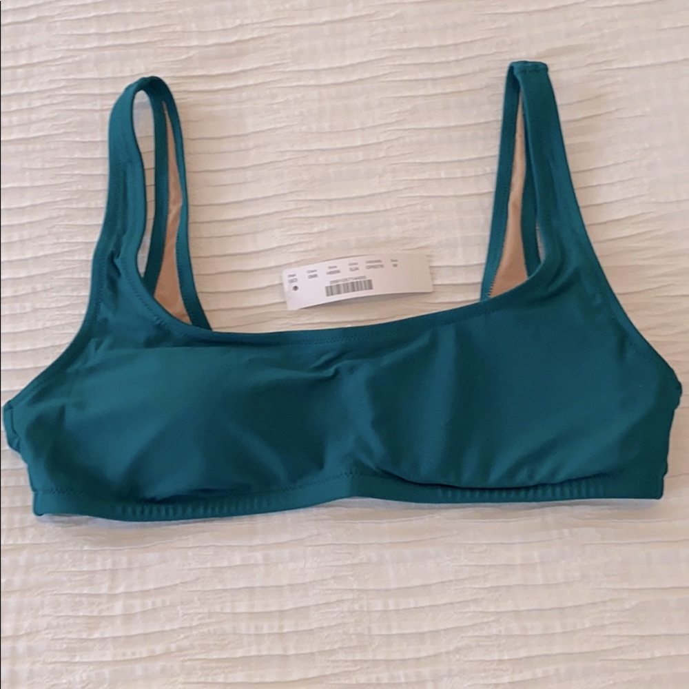Brand New Jcrew scoop neck bikini top!